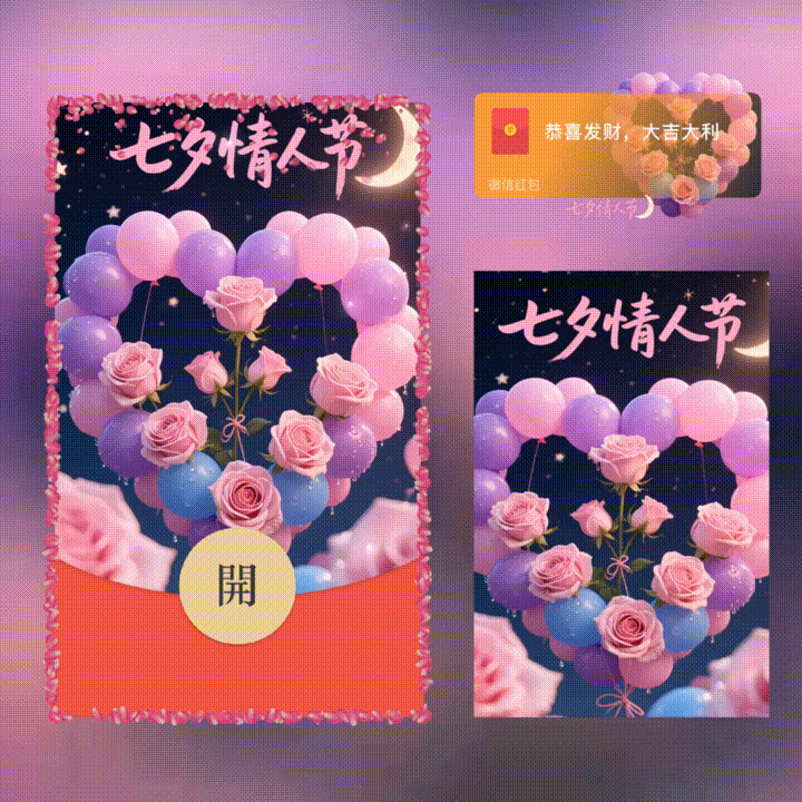 【红包封面】七夕情人节/七夕快乐/新版动态/xn