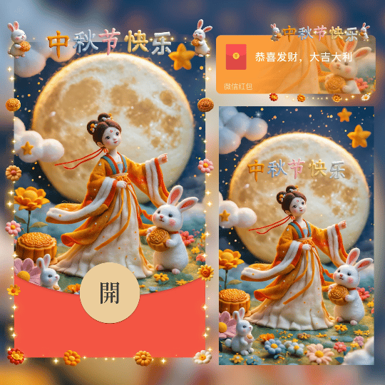 【红包封面】中秋节快乐/3d/新版动态/cs