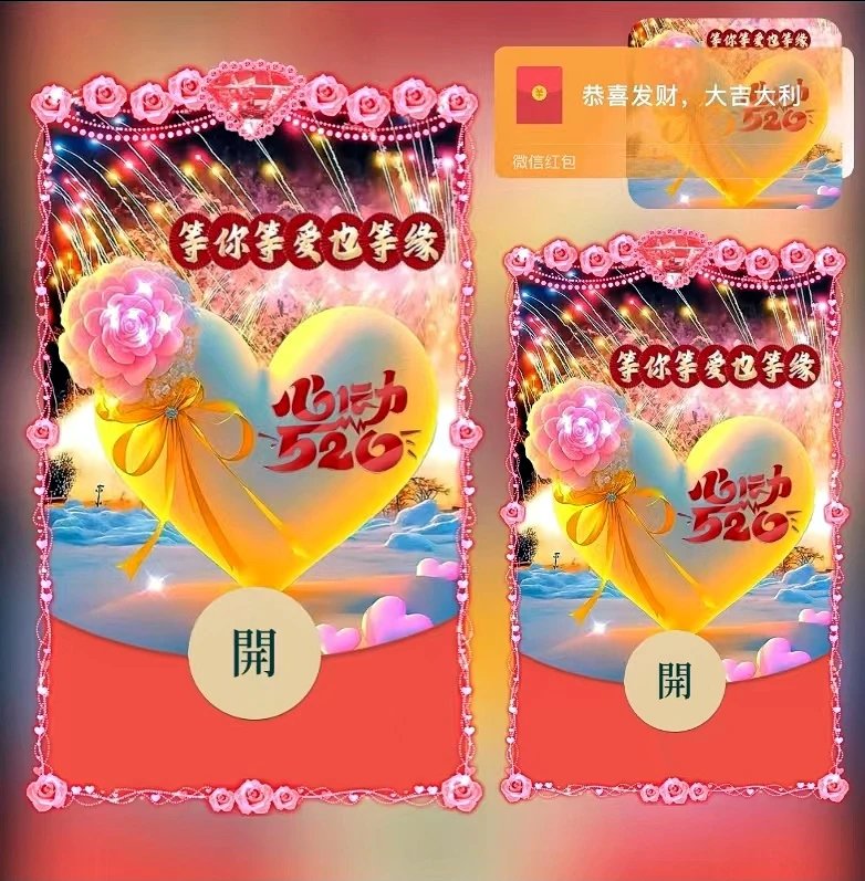 【红包封面】心动520/ds