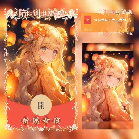 【红包封面】祈愿女孩/动态/xn