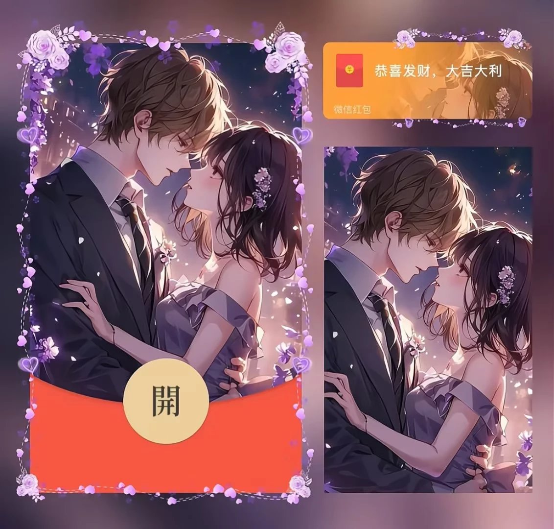 【红包封面】相拥情侣/异形动态