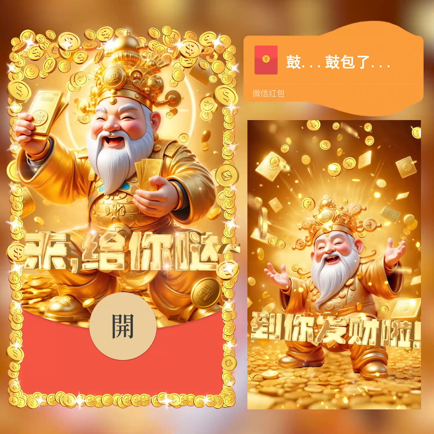 【红包封面】来,给你哒~/财神/鼓包了 /动态/cs