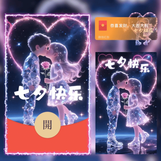 【红包封面】七夕快乐/nn