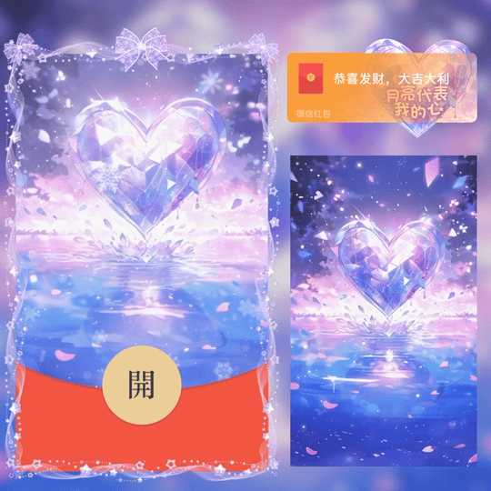 【红包封面】月亮代表我的心/中秋节快乐/LM