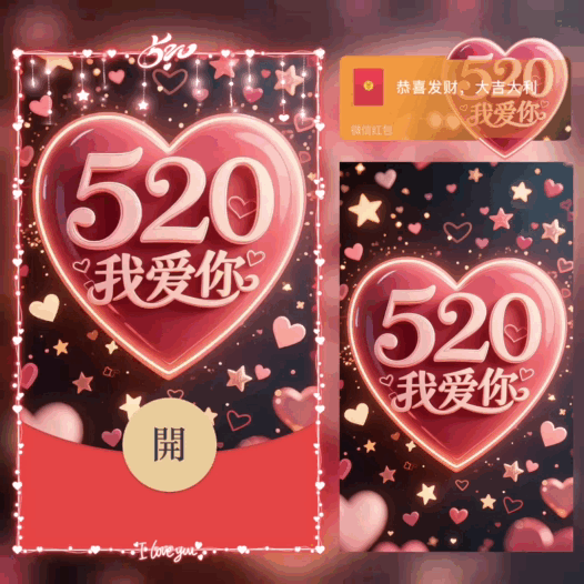 【红包封面】520我爱你/bb