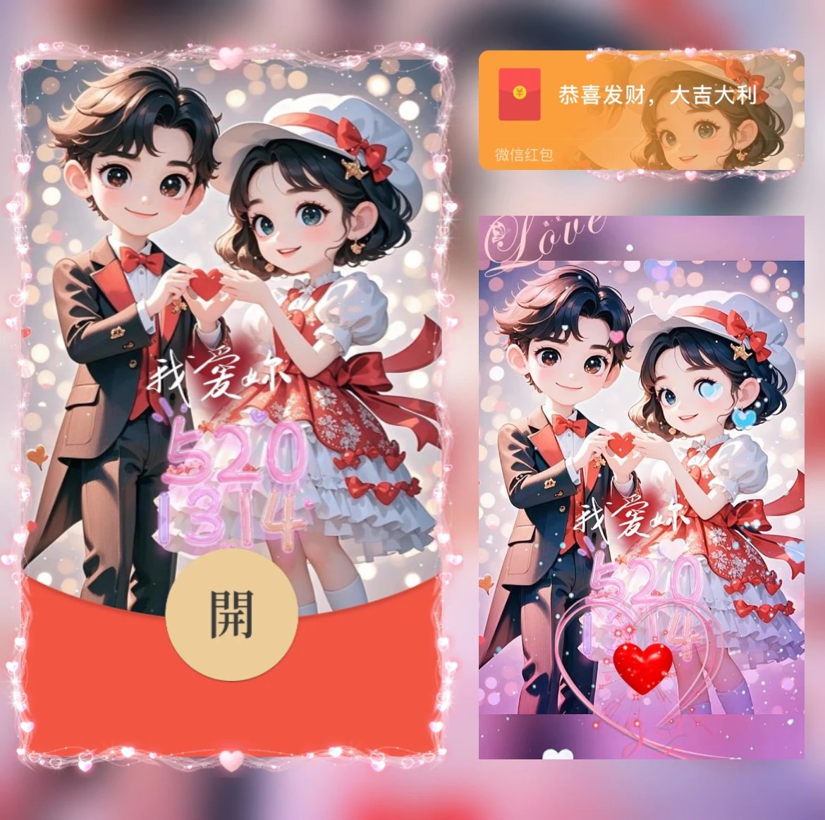 【红包封面】我爱你1314/yj