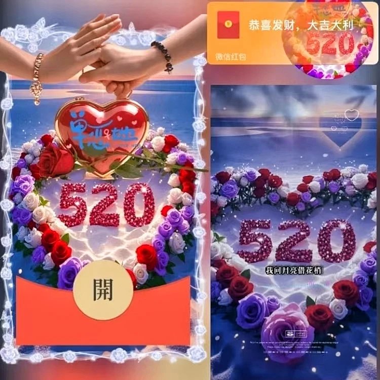 【红包封面】520单恋她一人/ds