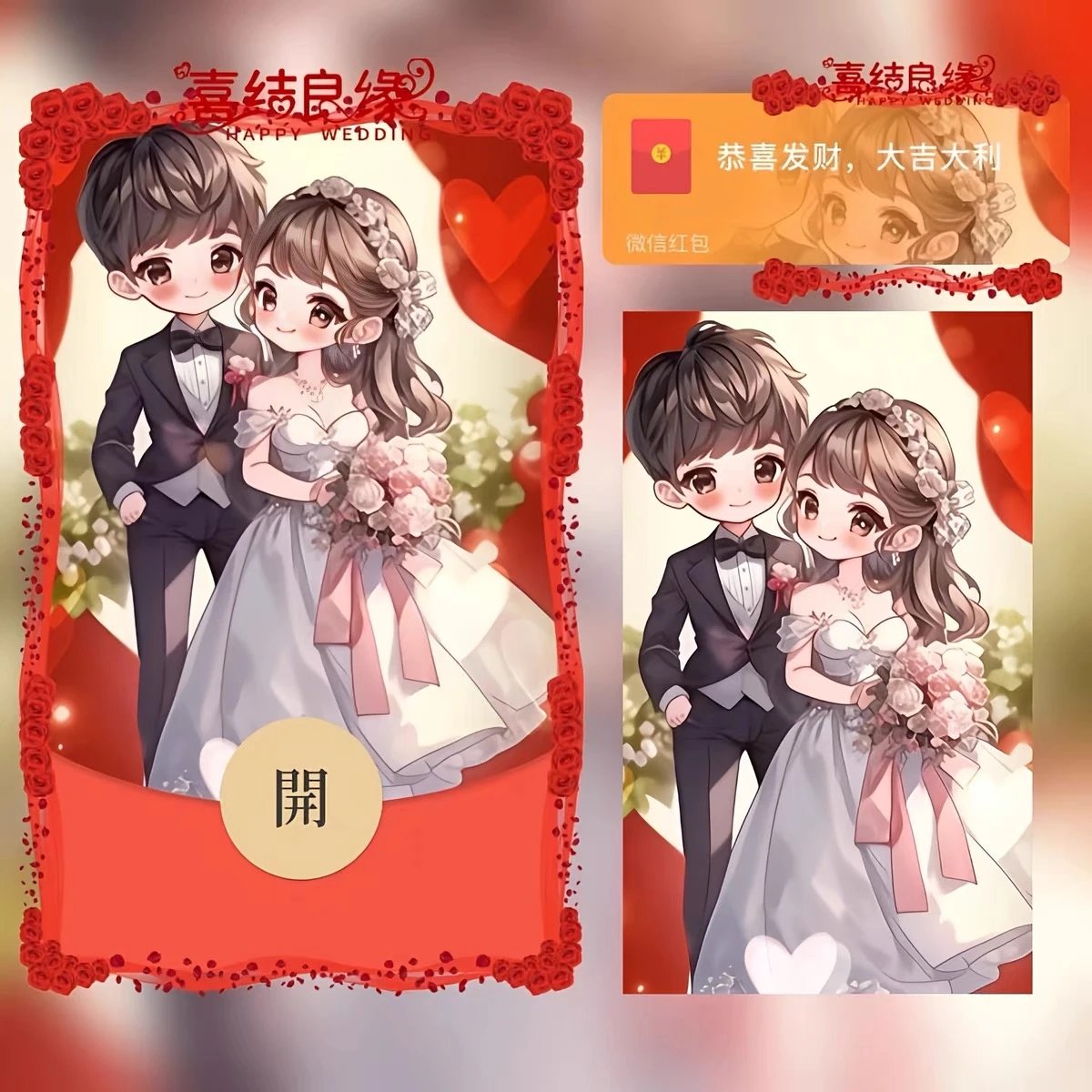 【红包封面】新婚快乐/bao