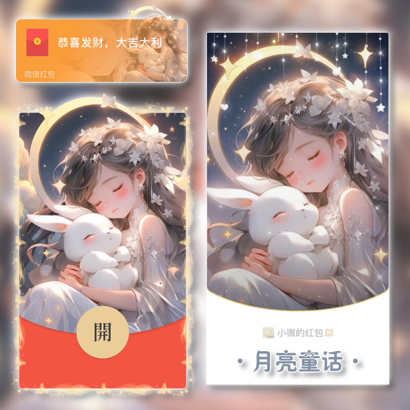 【红包封面】MT月亮童话