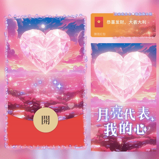 【红包封面】月亮代表我的心/中秋节快乐/bc