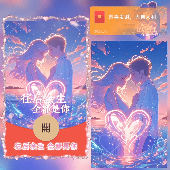 【红包封面】往后余生 全都是你  情侣 / 新版动态 / ᥫᩣ