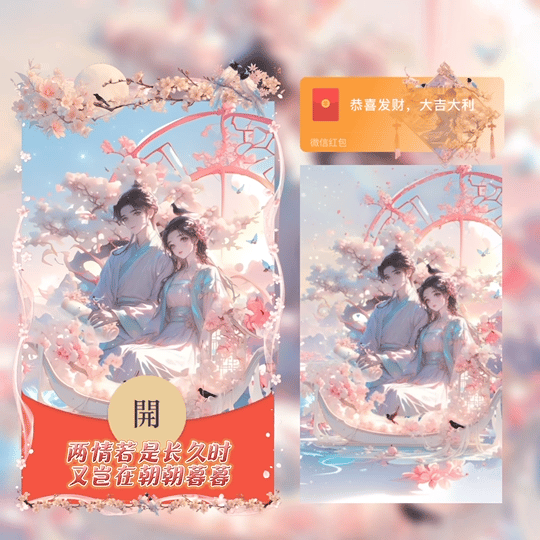 【红包封面】七夕/两情若是长久时/tao