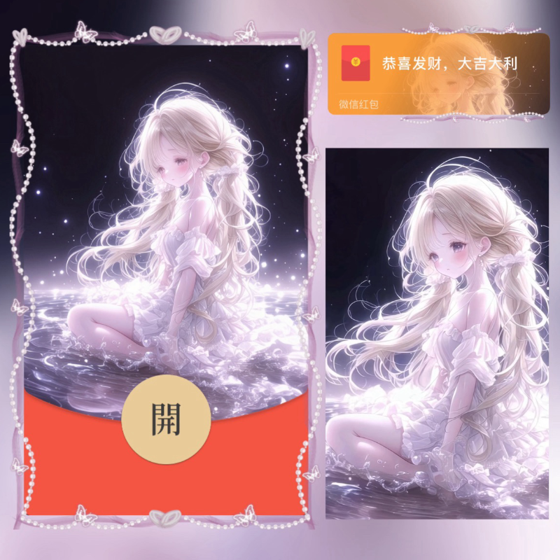 【红包封面】坠入星河