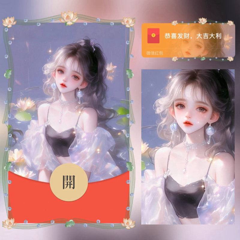 【红包封面】出水芙蓉