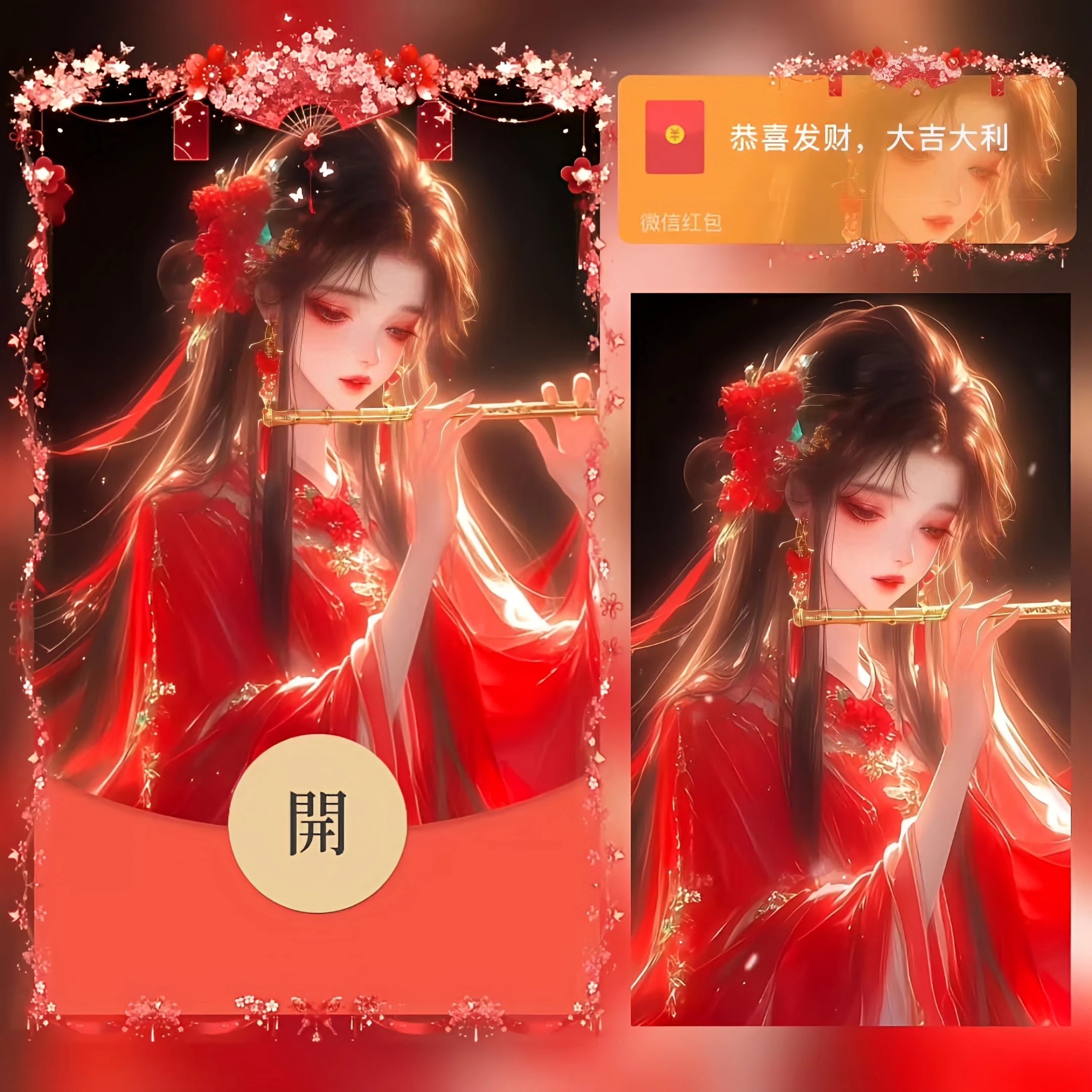 【红包封面】红妆美人/古风/bao