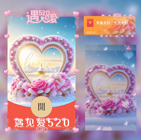 【红包封面】遇见爱520/动态/xn