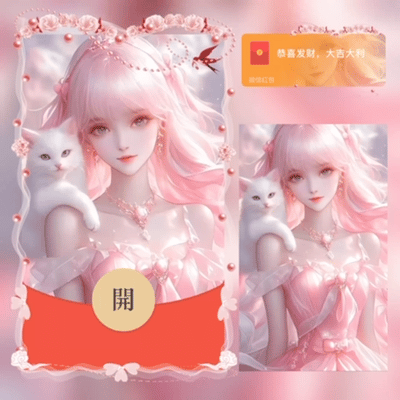 【红包封面】猫与女孩/新版动态