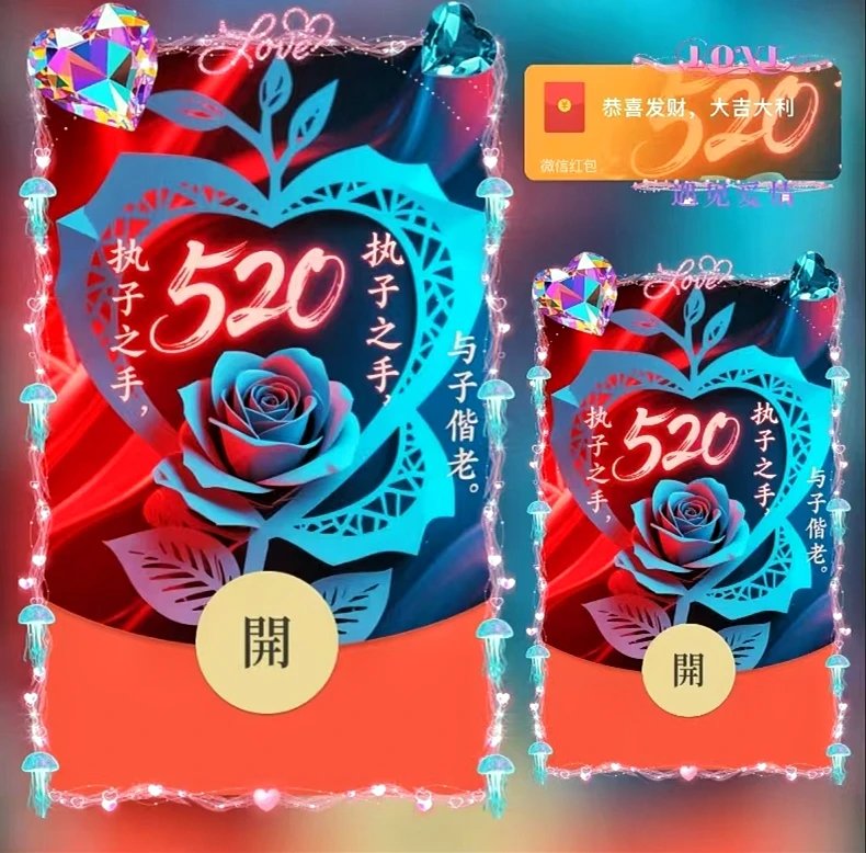 【红包封面】520执子之手与子偕老/ds