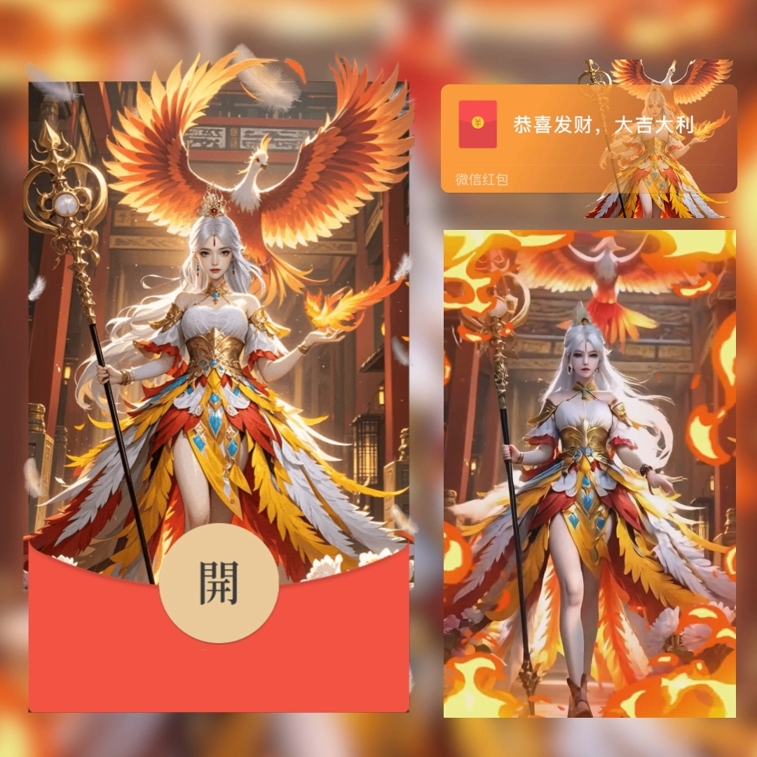 【红包封面】王昭君/凤凰于飞/ln