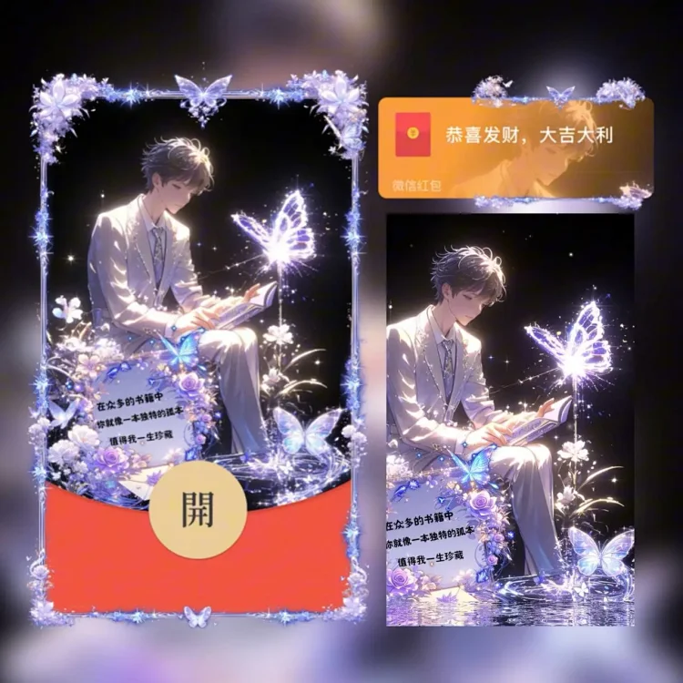 【红包封面】你值得被珍藏 情侣男款tt