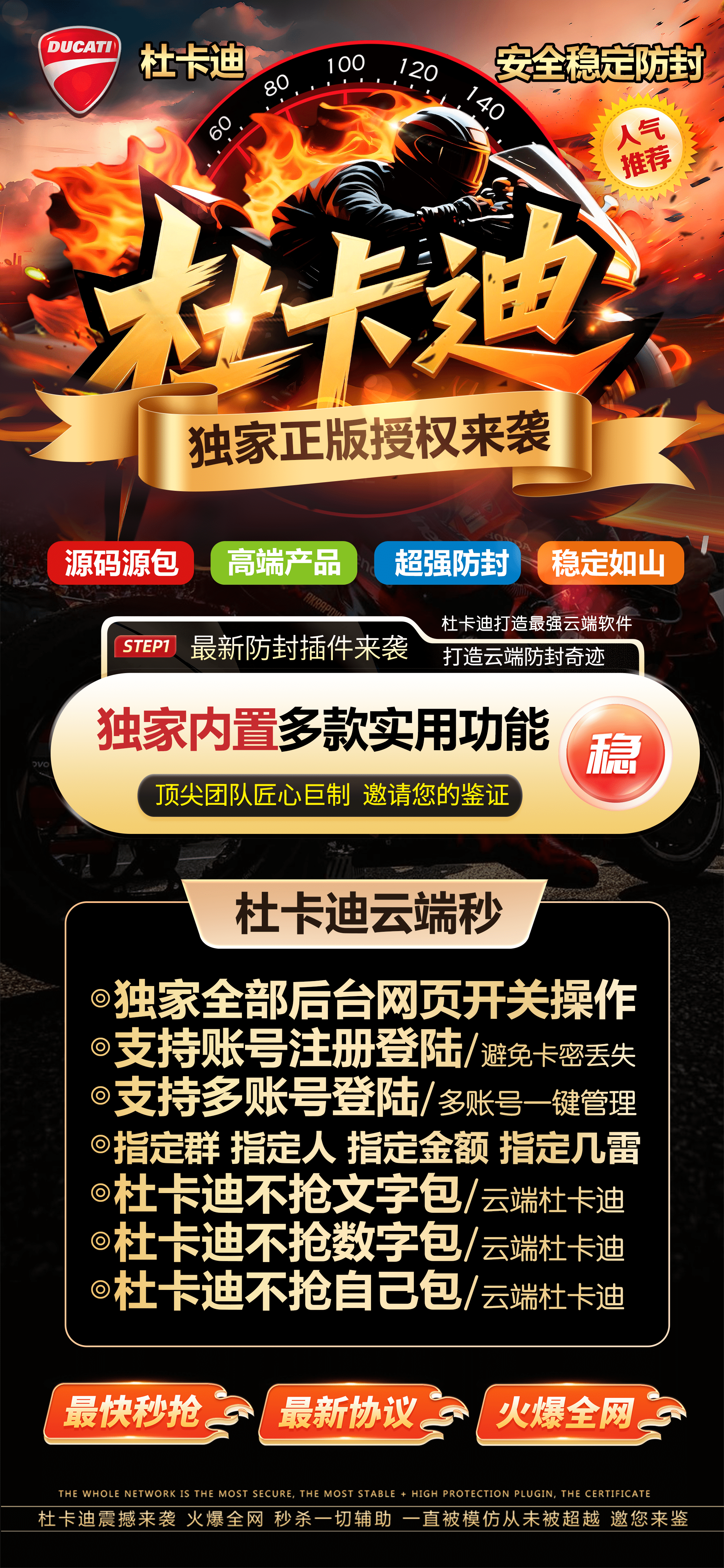 杜卡迪月卡（多功能）