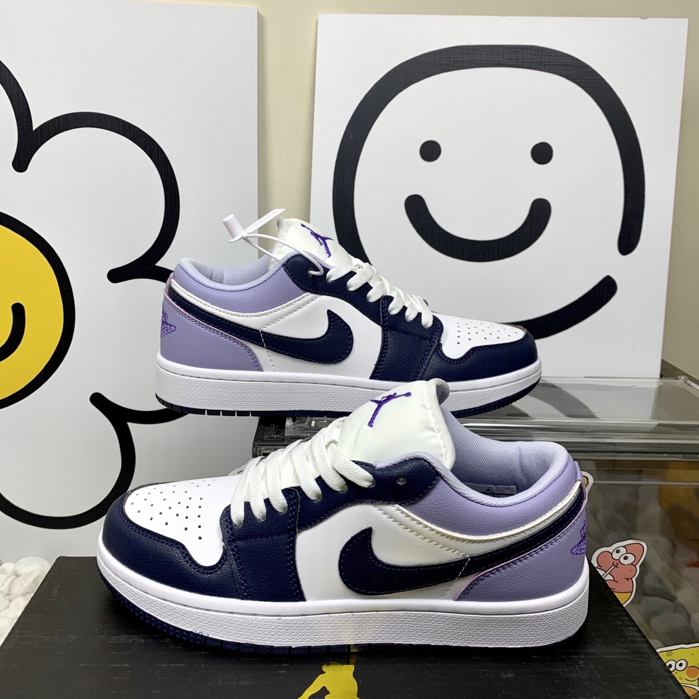  QQQ AJ低帮深蓝紫 Jordan Air Jordan 1 Low 耐磨防滑 复古板鞋 36-44码！N1