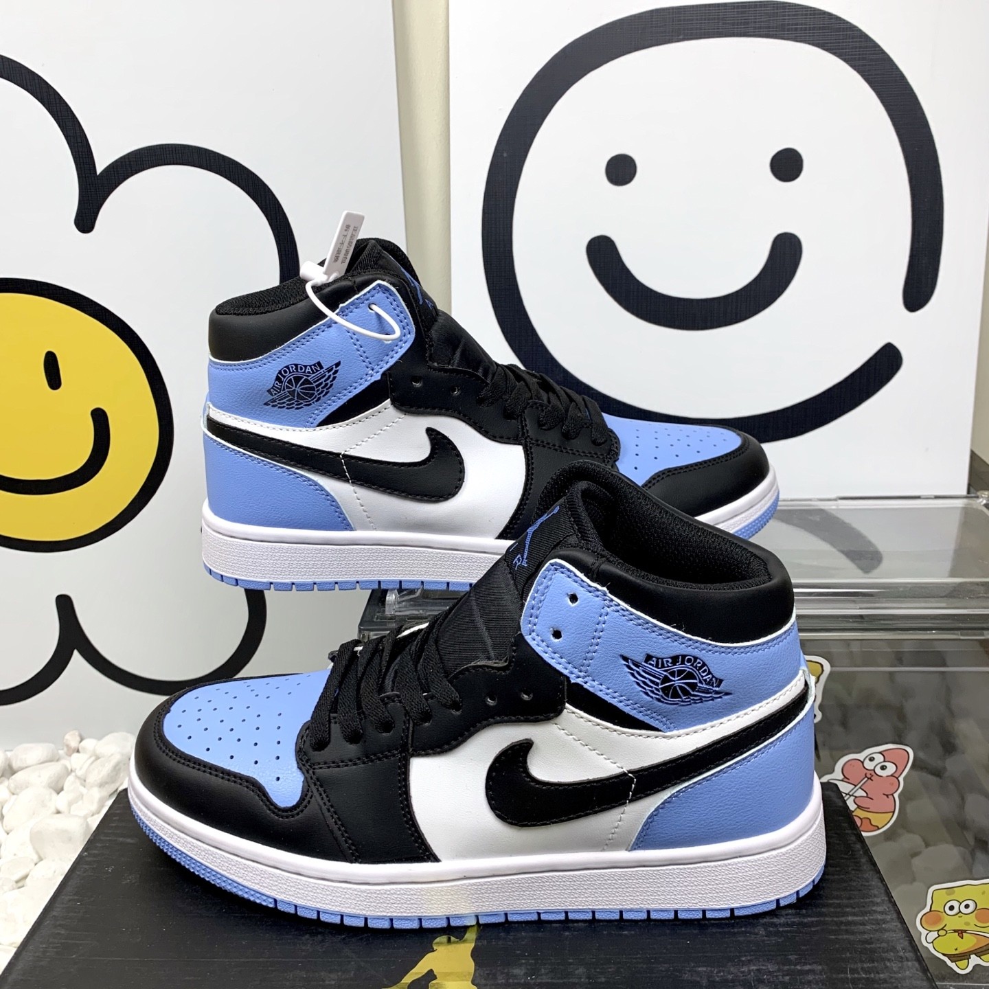   AJ Jordan Air Jordan 1 Low 耐磨防滑 AJ高帮大学蓝 复古板鞋 36-44码！L1