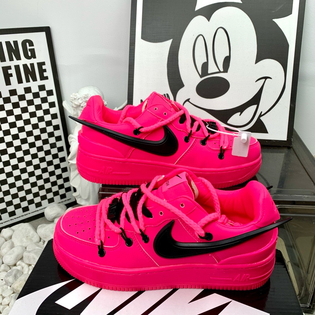  空军一号 W16 荧光粉 穿绳飞机钩  Nike Air Force 1 Low 尺码 36-44 男女现货 N1