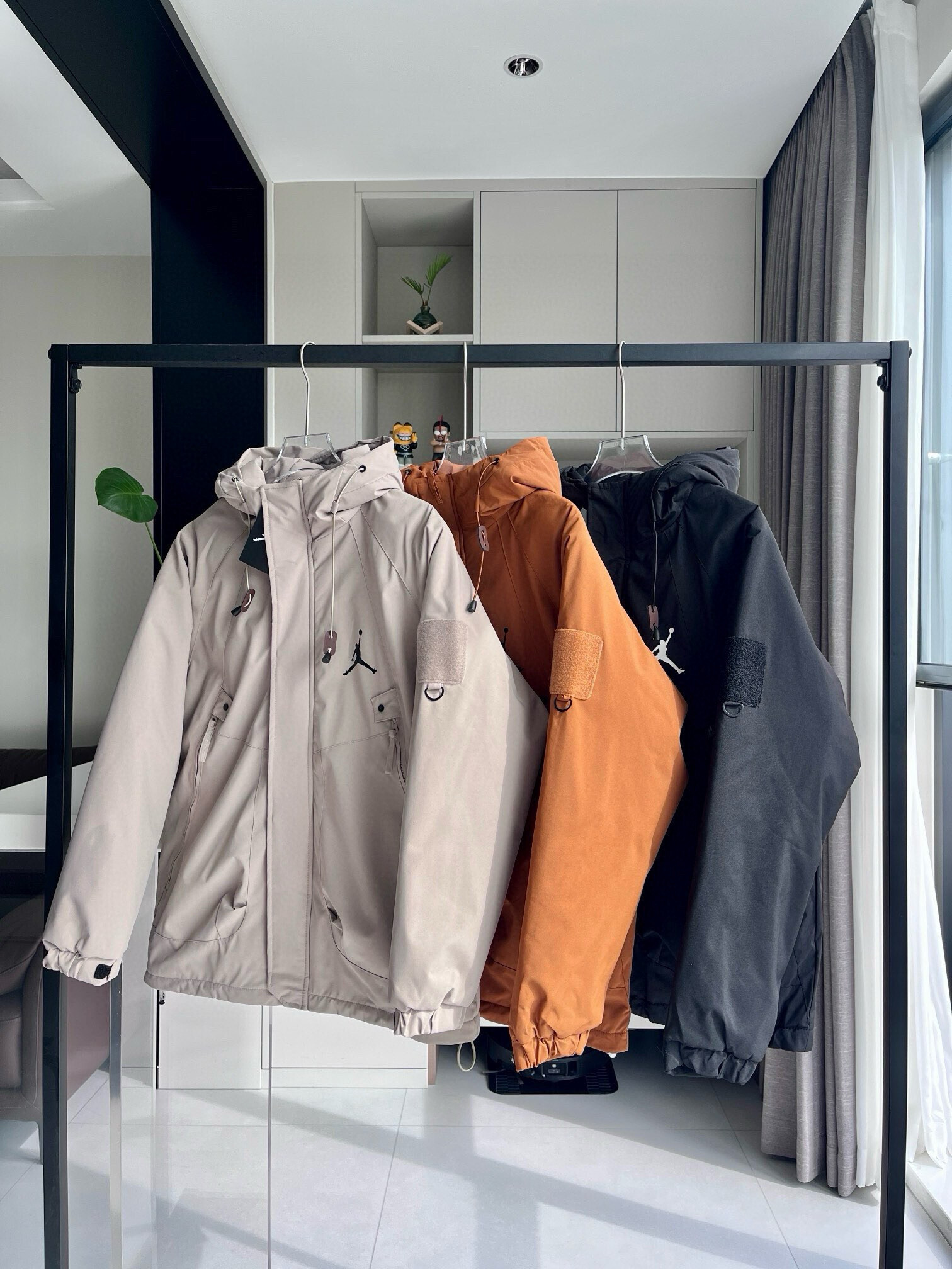 【乔丹冲锋加厚棉衣】乔丹Jordan冬季加厚棉服棉衣夹克石墨烯户外工装风外套，防风防水，石墨烯持续升温，均衡锁温御寒保暖