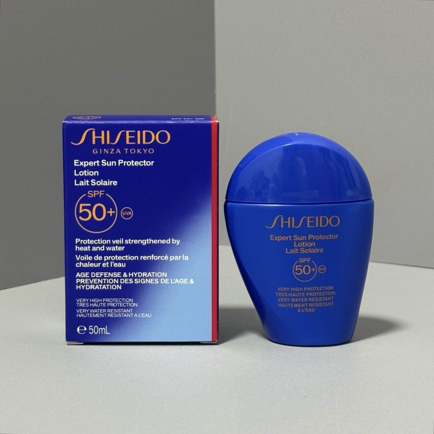 最新版资生堂蓝胖子防晒霜50ml实拍现货资生堂蓝瓶防晒乳50ml/原盒，2025新版清爽型俗称蓝胖子～[呲牙]蓝胖子是资生堂针对户外的防晒，科技更强，