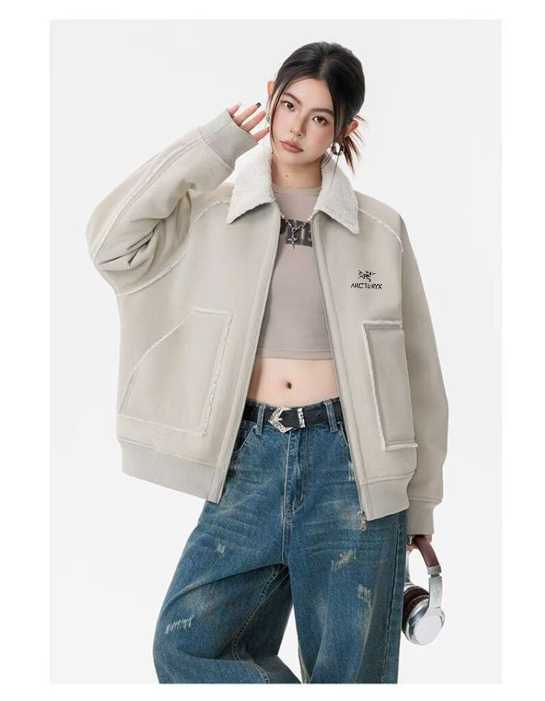 Arcteryx/始祖鸟 轻薄修身运动皮毛一体外套男女情侣款胸前双面经典进口大鸟，每个拉链都是定制的，每个细节顶级复刻加厚秋冬户外休闲外套防风防水