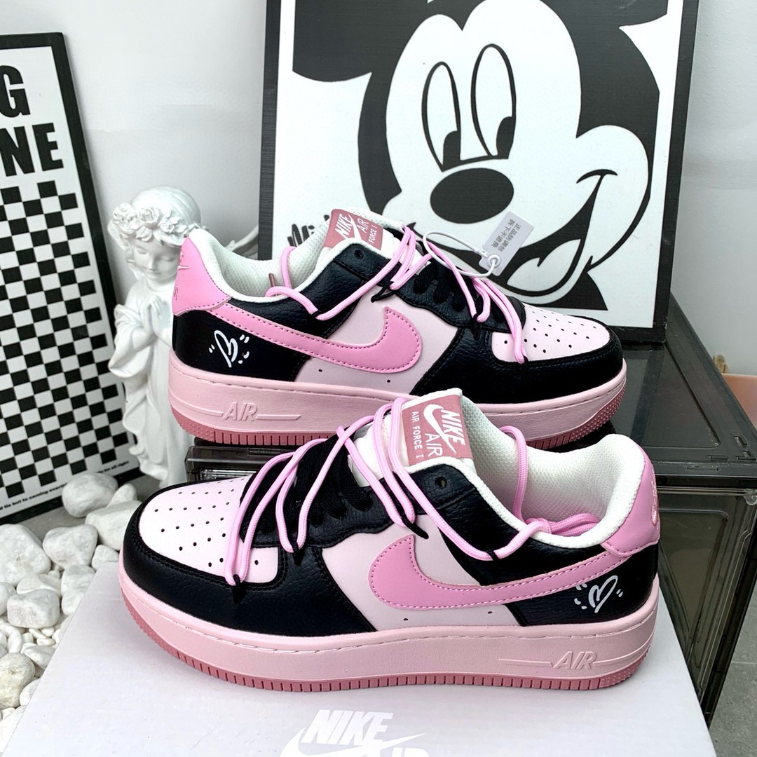  Nike AF1 空军一号 W18黑粉 尺码36-44 顶级 放店免修版本 男女码现货 N1