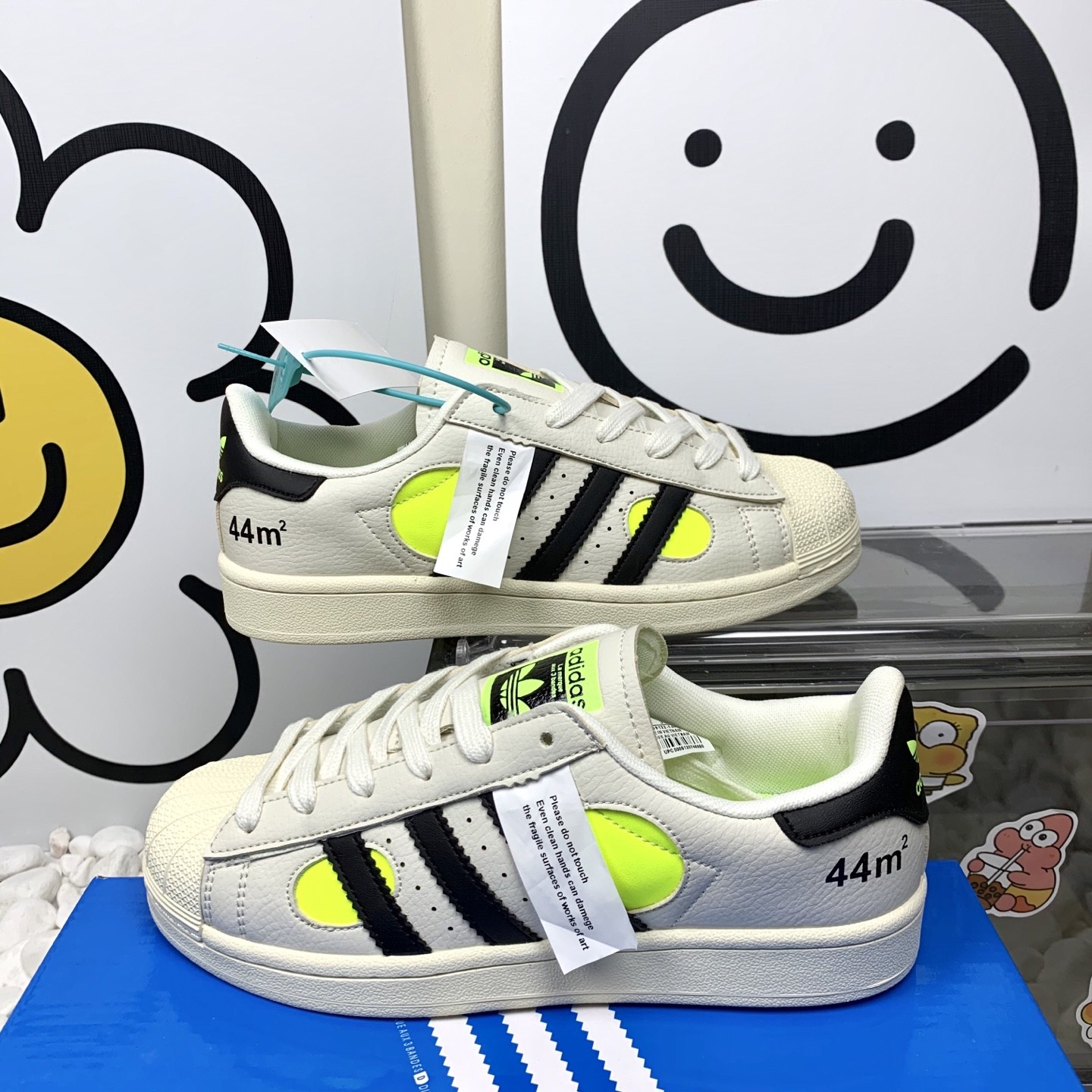  Adidas 阿迪达斯 QQQ贝壳头爱马仕米黄  套楦工艺 正确版型 尺码36-44 男女码现货 N1
