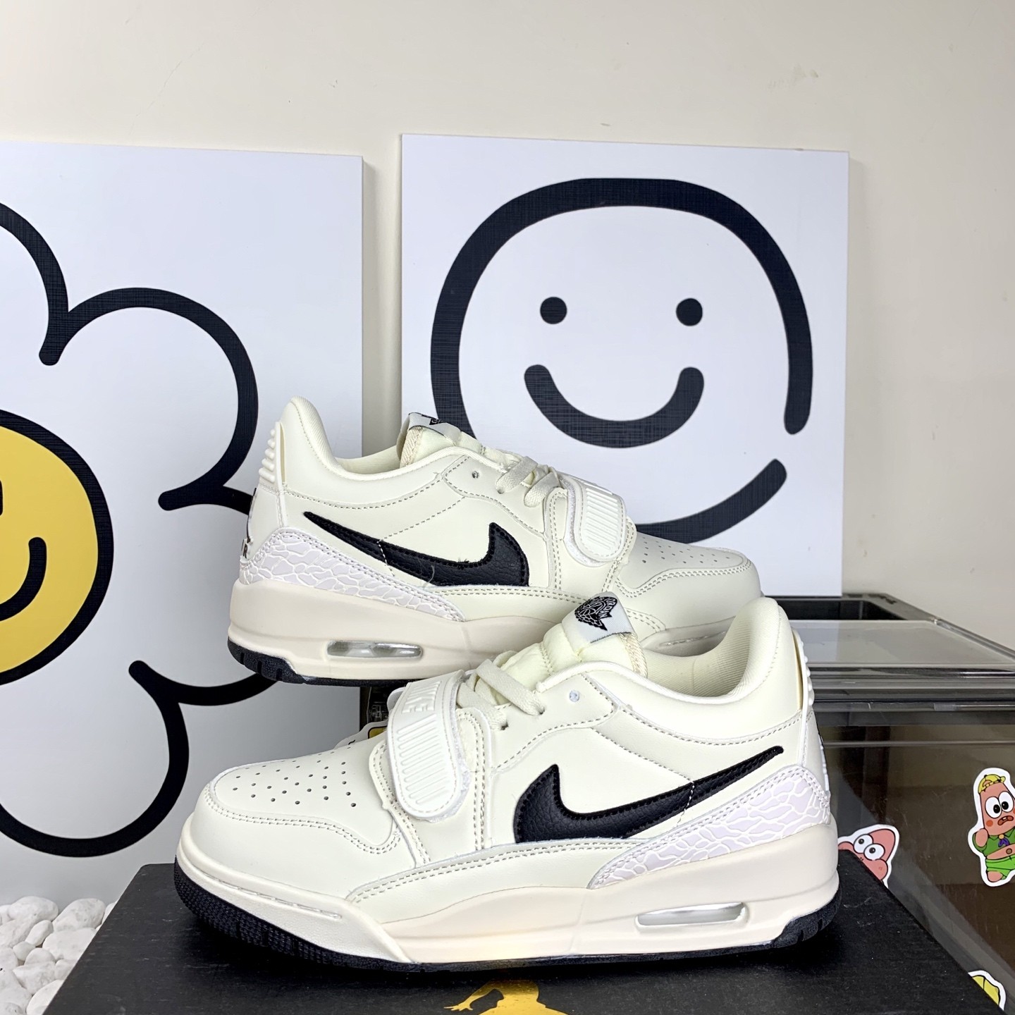  Jordan Legacy 312 Low 高版本 耐磨 低帮 复古篮球鞋 男女同款 米黑 高版本 36-44  A1