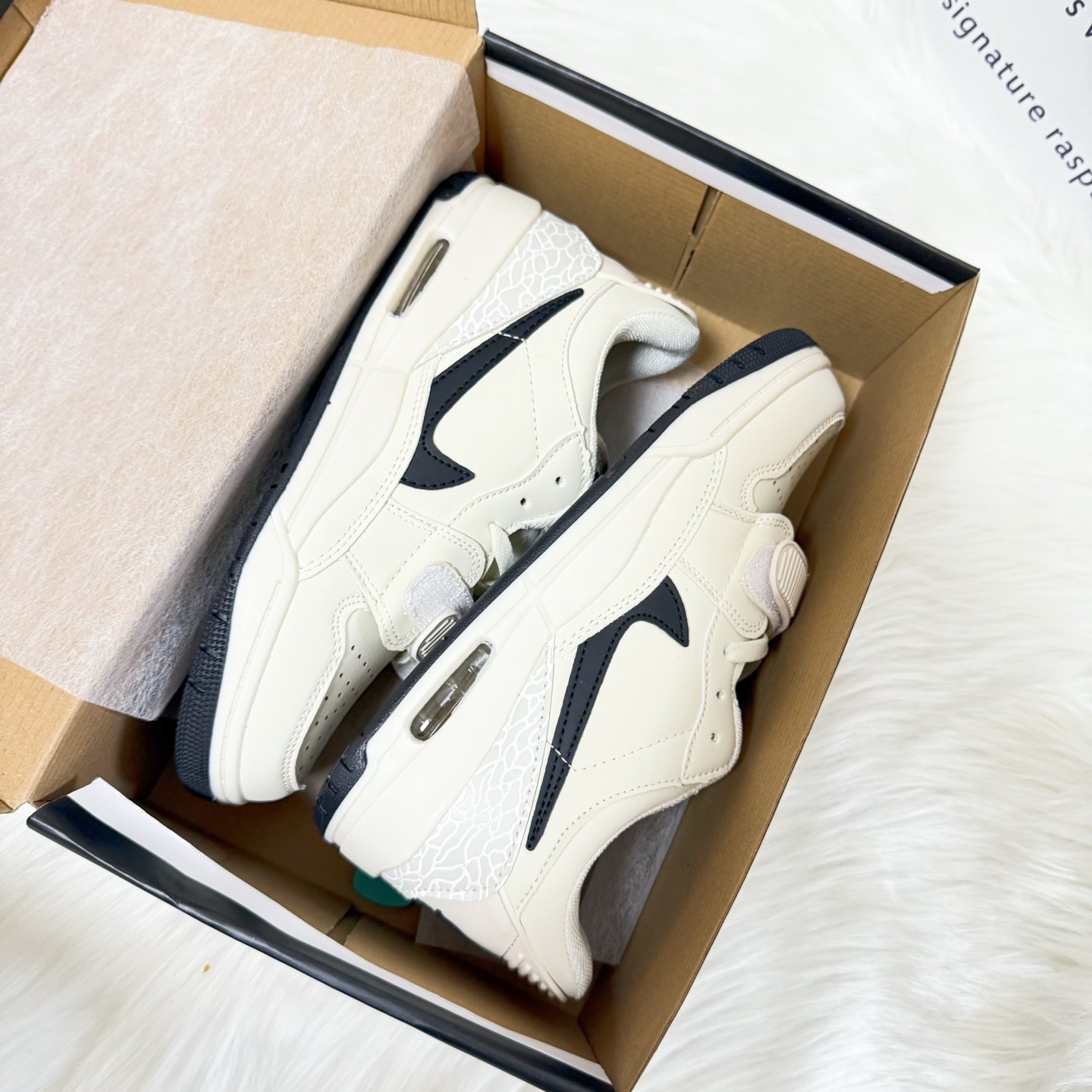 AJ312 Air Jordan Legacy 312 Low  耐磨 低帮复古篮球鞋 男女同款 米白黑码数size：36～44码11