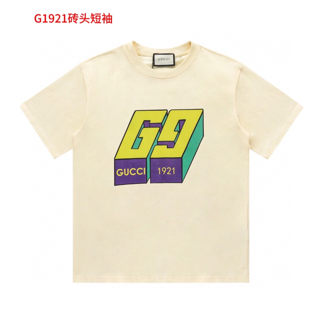 G1921砖头短袖品质保证男女同款 情侣款