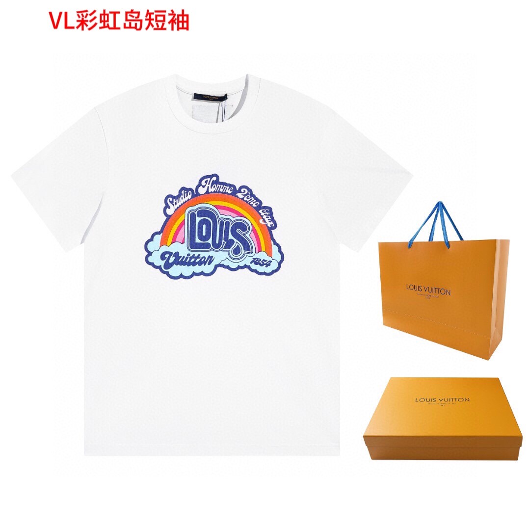 VL彩虹岛短袖品质保证男女同款 情侣款 