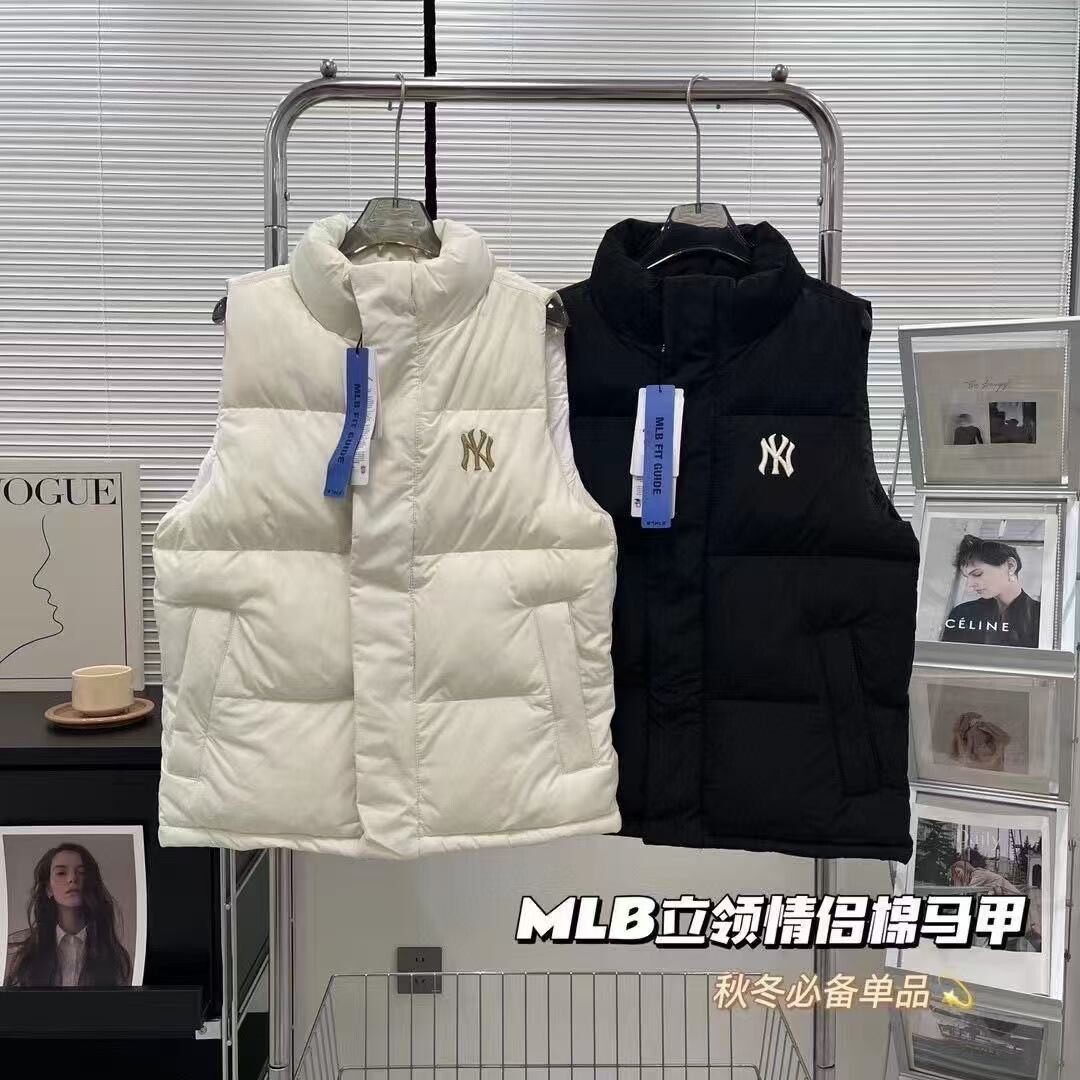 NY洋基队秋冬新款专柜同款男士休闲运动 保暖马甲【款号】: YT-8021马甲【尺码】: S-2XL【颜色】: 黑色，白色，【面料】: 绣标，