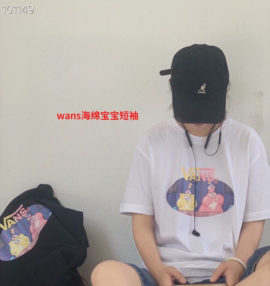 wans海绵宝宝短袖品质保证男女同款 情侣款 