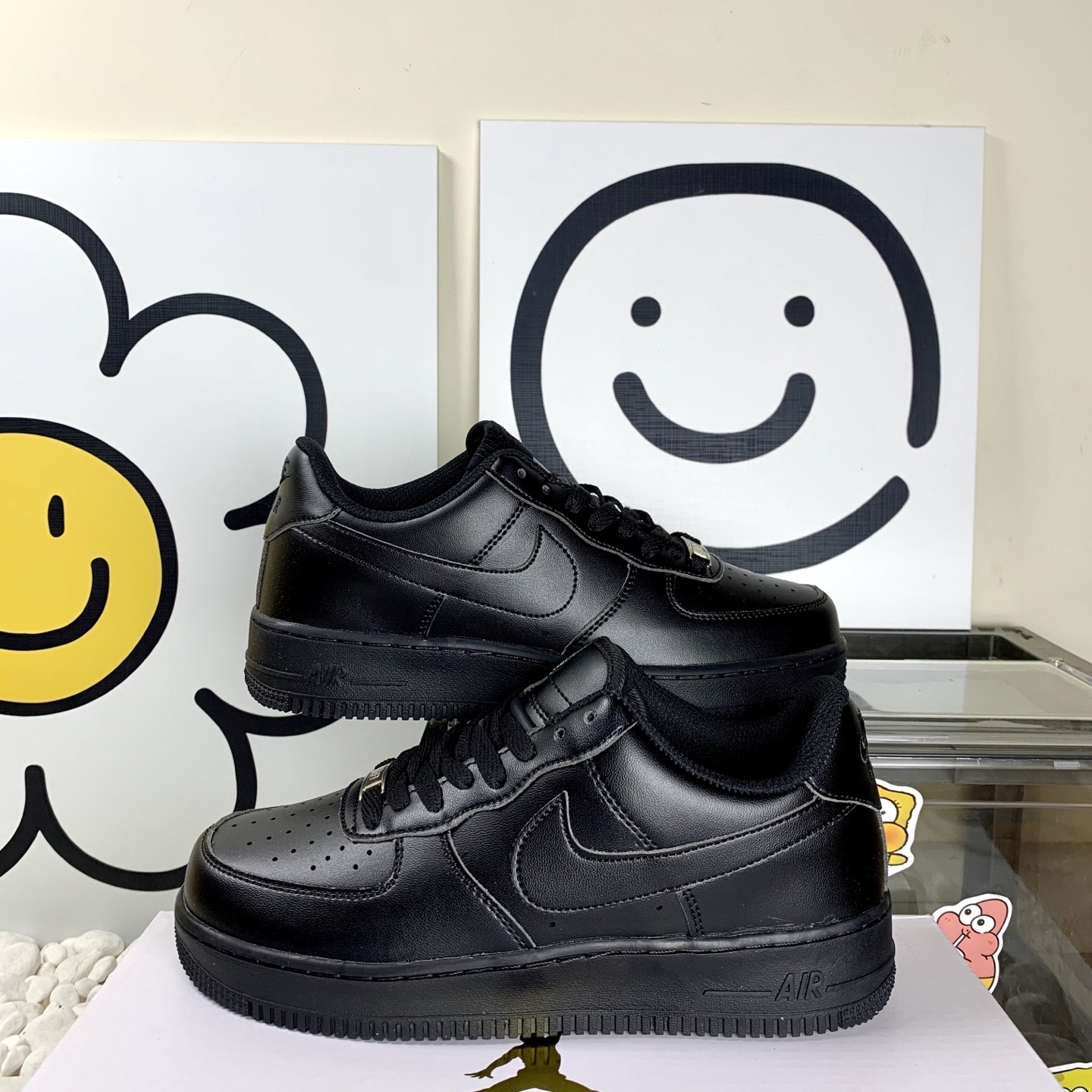 NK Air Force 1 Low AF1  空军一号 全黑白麻绳 高版本套楦工艺 正确版型 码数36-44 男女现货 A1
