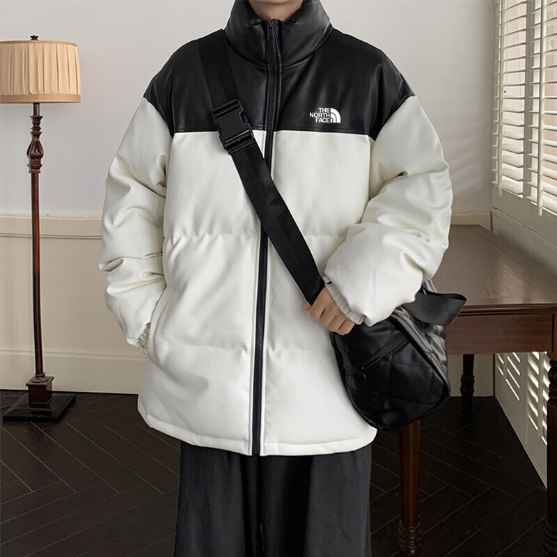 北面官网经典款皮棉衣棉服外套皮衣，情侣同款，ins小红书抖音超火爆款， 潮人必备 ，纯天然手塞棉填充，充绒量超足，版型剪裁宽松 不显臃肿
