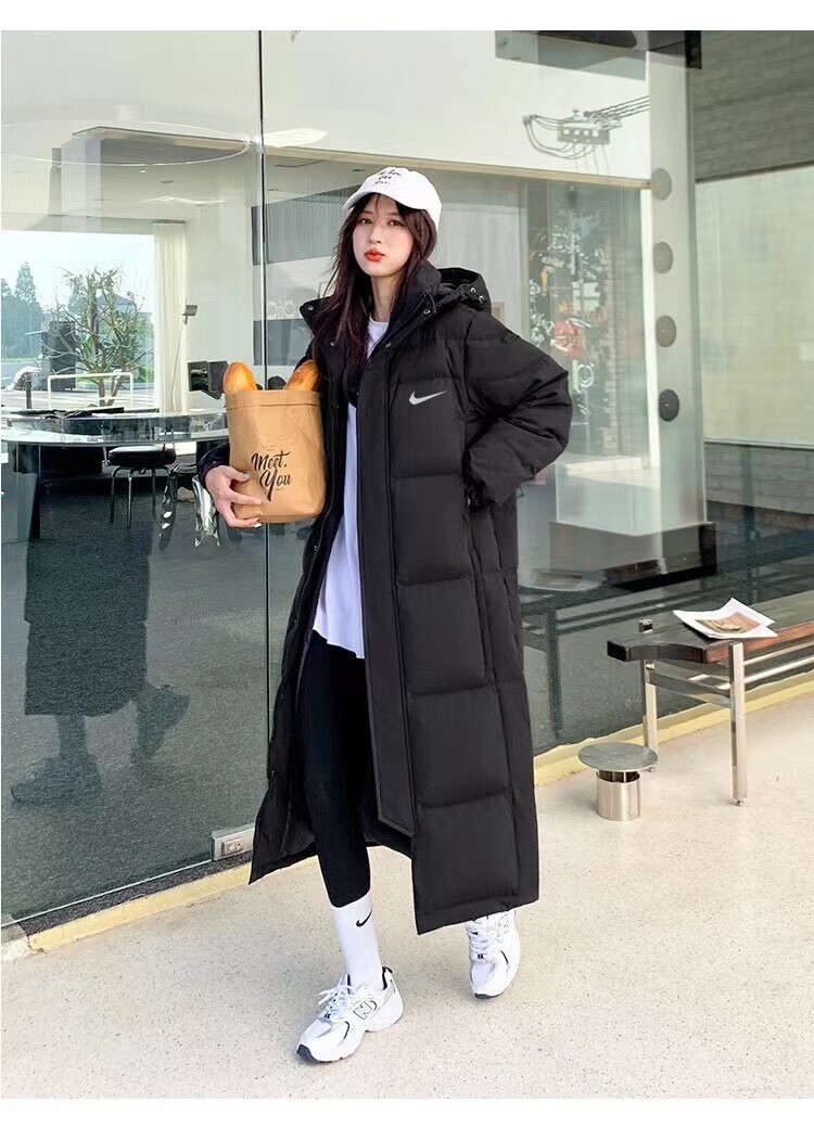 NIKE耐克 24简约基础款印花欧版羽绒服 只做经典款！细节在最后边！最新经典长款连帽羽绒服零下10度无压力！饱和度无敌！此款为