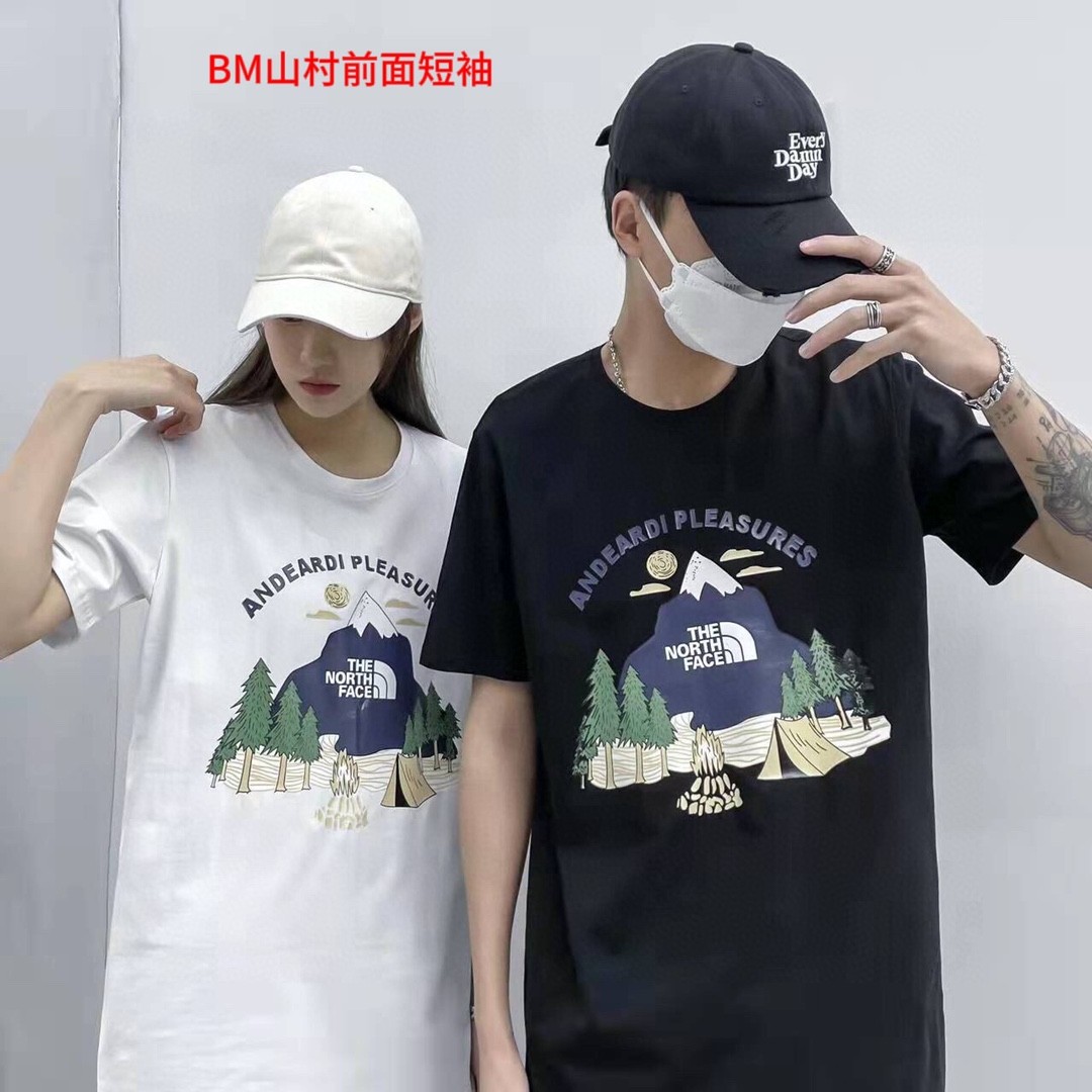 BM山村前面短袖品质保证男女同款 情侣款 