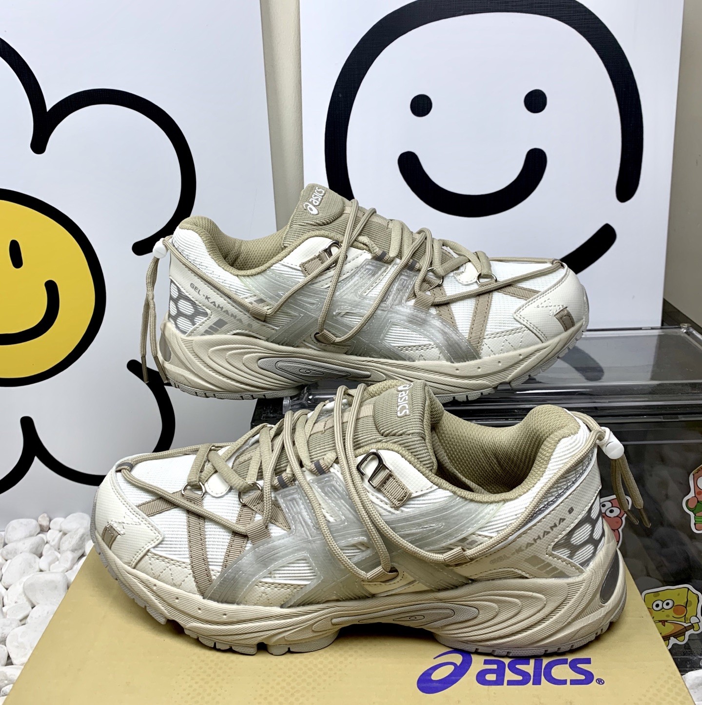  Asics Gel-Kayano 亚瑟士穿绳跑步鞋 奶茶色 纯原版本 亚瑟士运动休闲透气专业跑鞋 L1