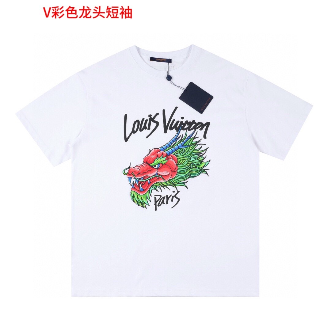 V彩色龙头短袖品质保证男女同款 情侣款