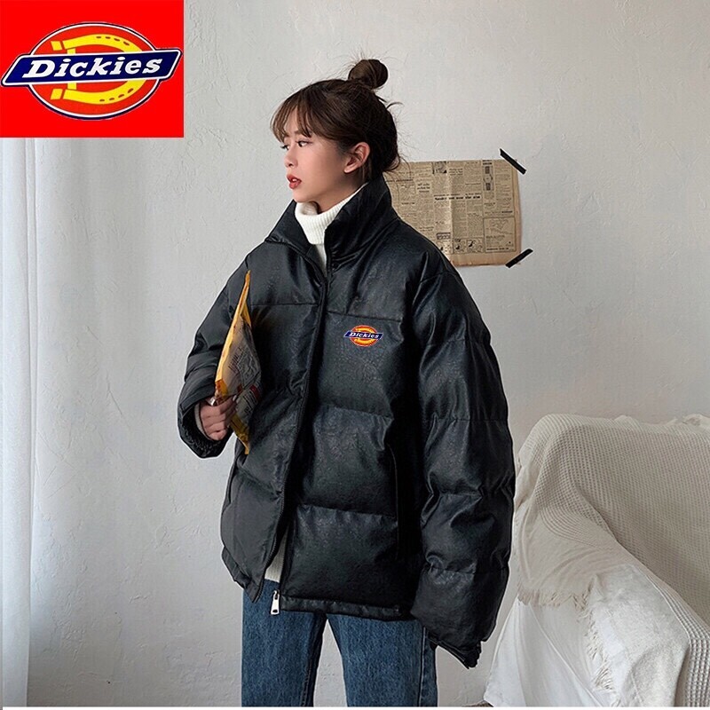 Dikies/迪克斯冬季专柜基础款经典基础款皮衣高品质羽绒棉服棉衣外套 男女同款！ins爆火款式，经典dks马蹄印logo，经典 皮衣棉服，小红书男女同款