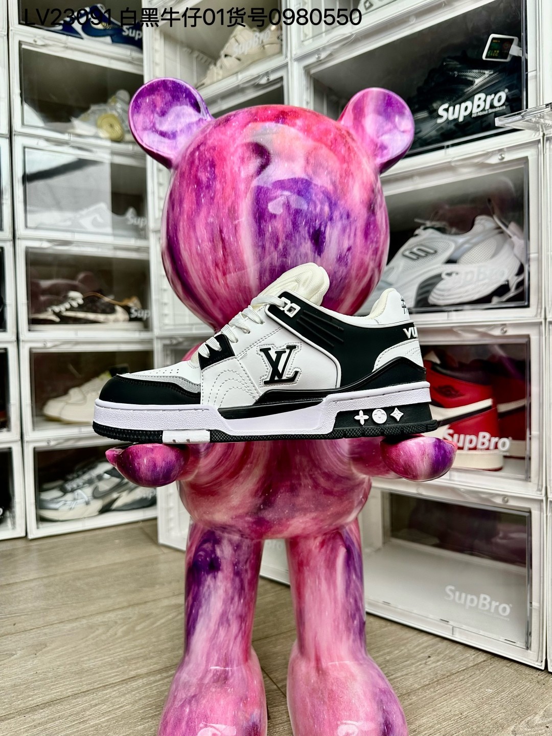 Lv23091白黑牛仔01套楦工艺 正确版型 尺码36-44 男女码现货