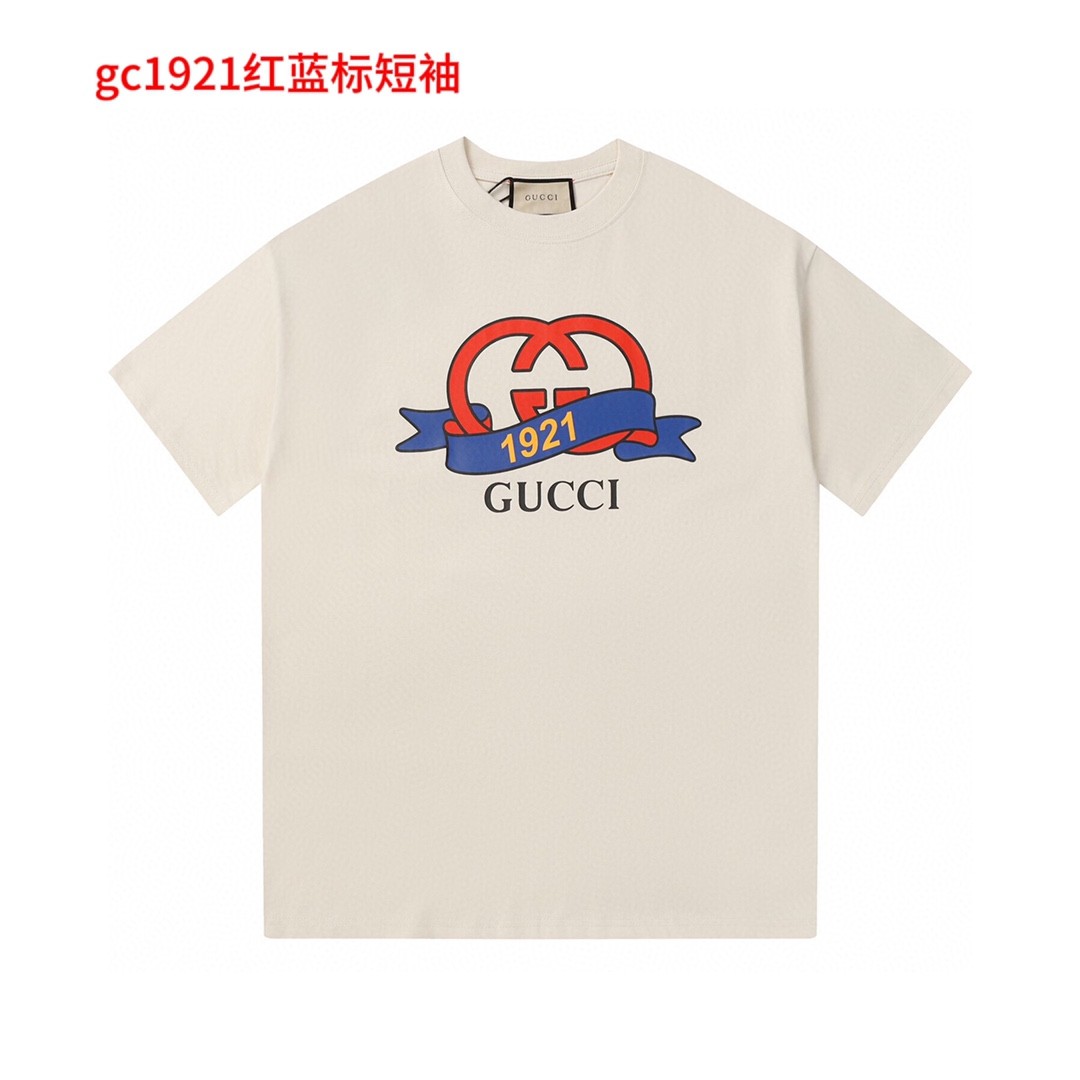 GC1921红蓝标短袖品质保证男女同款 情侣款 