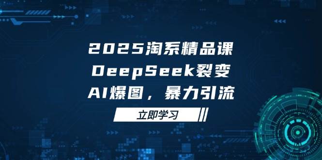 2025淘系精品课，DeepSeek 裂变，AI 爆图，暴力引流