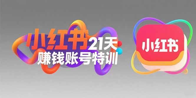 小红书21天赚钱账号特训，黄金定位技巧，高转粉文案创作，科学引流策略